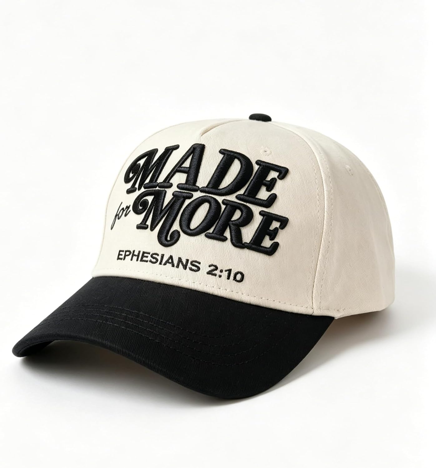 Two-Toned Embroidered Lettering Dad Hat Original Classic Vintage Low Profile Baseball Cap Adjustable Plain Snapback image 5