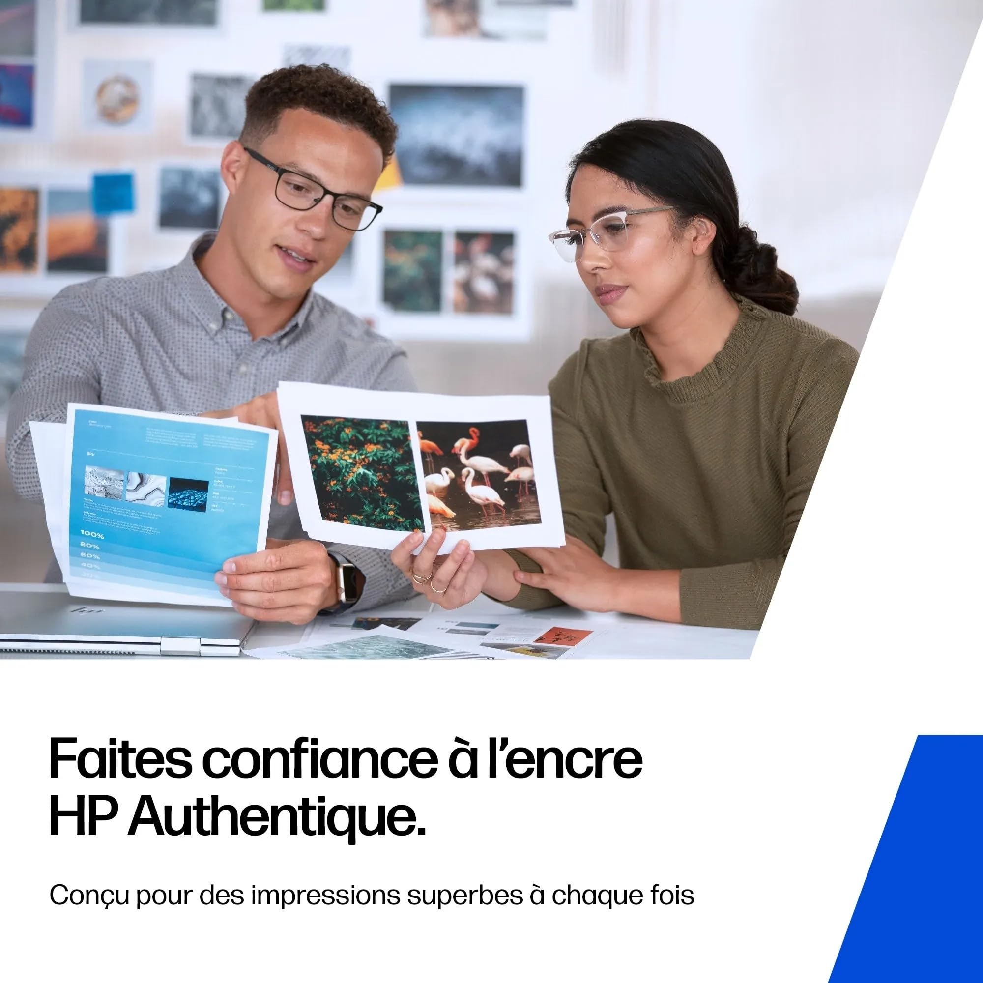 HP 308, Noir et Tricolore, 6L6S6UE, Pack de 2 Cartouches d’Encre Original, Compatible avec Les Series d'Imprimantes HP Envy 6110, 6120, 6130, 6520, 6530