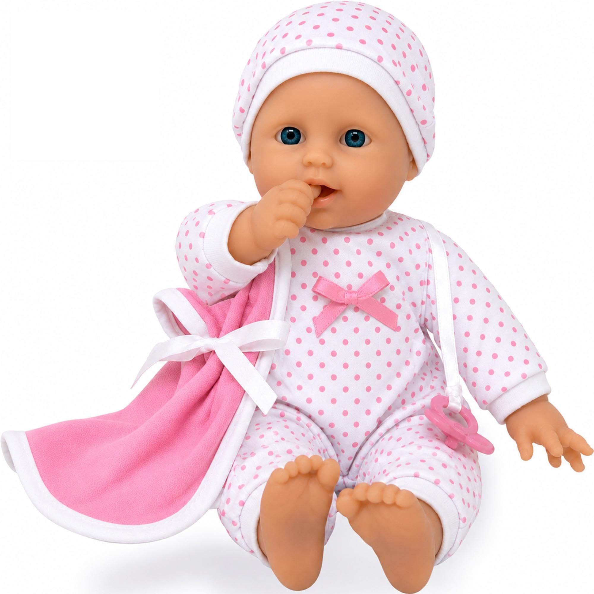 Caucasian Soft Body Doll in Gift Box - 11 Inches / 28 cm Baby Doll (Bonus Dummy)