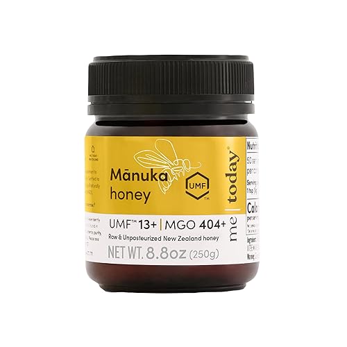 Me Today Miel de Manuka, UMF 13+MGO 404+ de Nueva Zelanda Miel auténtica, cruda y sin pasteurizar  Miel de manuka cruda para apoyo diario al