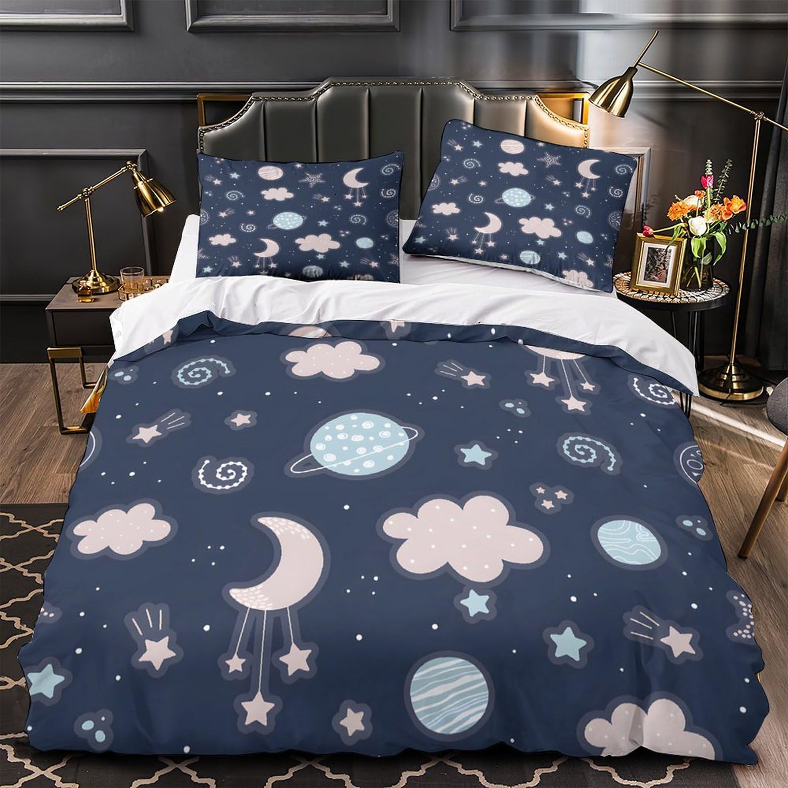 Parure de lit 3d galaxie pour transformer votre chambre adulte en nuit étoilée king