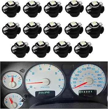 لمبات إضاءة LED باللون الأزرق الجليدي لجهاز قياس سرعة لوحة الكتلة متوافق مع 2002-2006 Do-dge Ram 1500 2500 3500 Pickup Truck