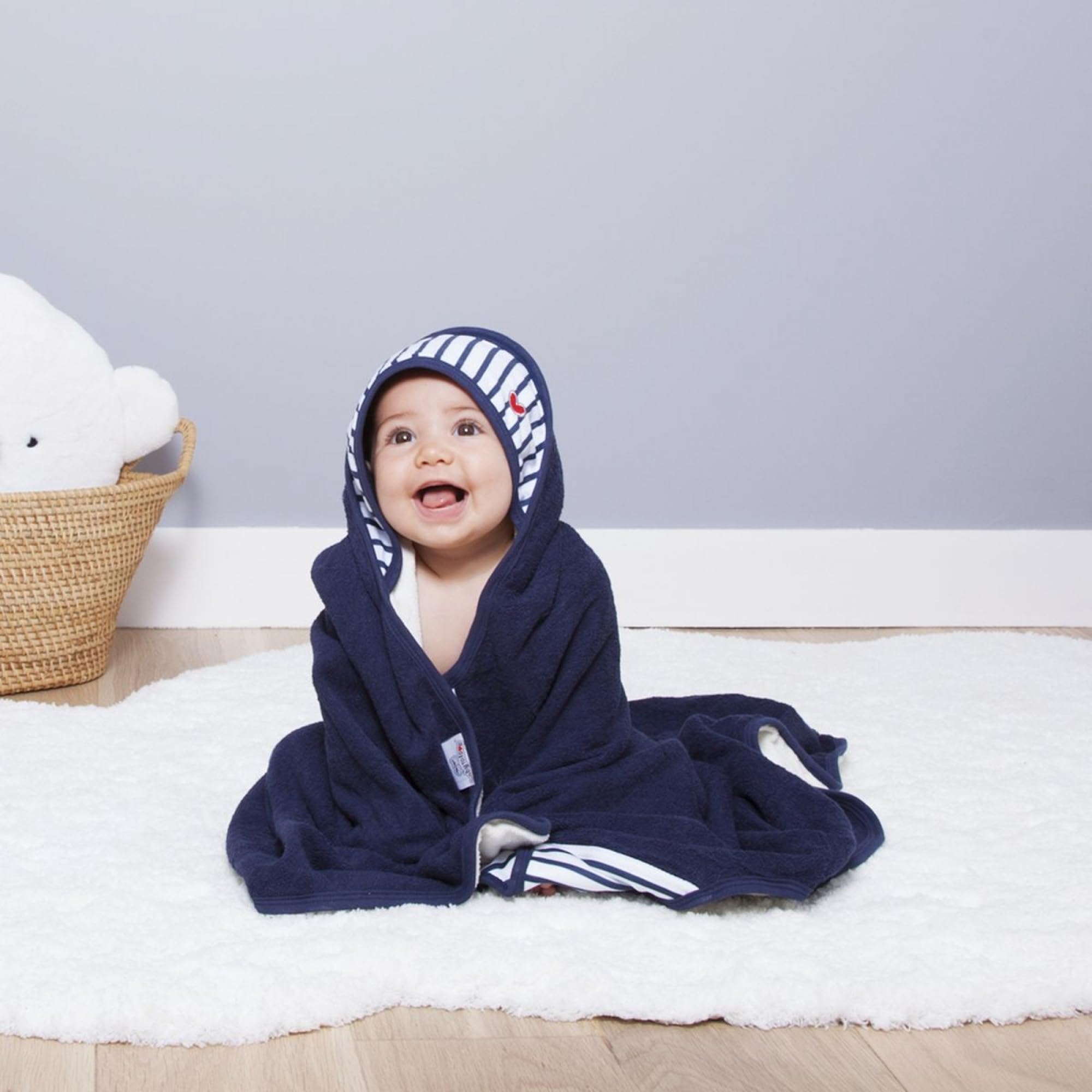 Cape de bain Blue Stripes - Baby To Love
