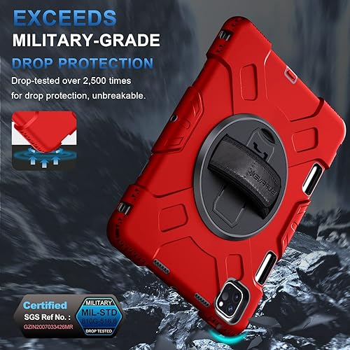 Miniatura 10 de SUPFIVES Funda para iPad Pro de 11 pulgadas (202220212020), protector mejorado de grado militar a prueba de golpes de silicona para iPad Pro 11 de 4