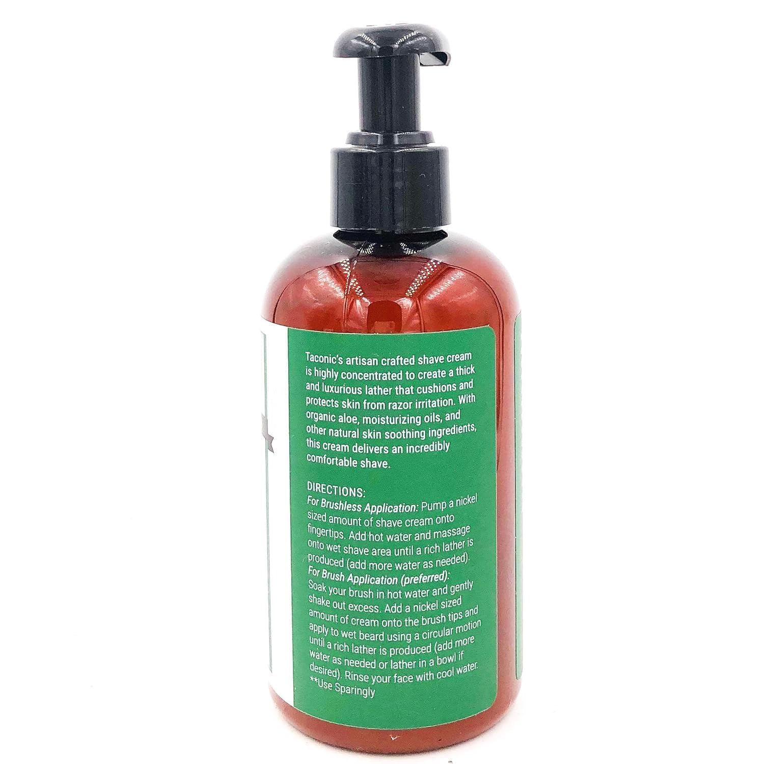 Taconic Shave, Natural Shaving Cream - Eucalyptus & Mint – Ultra-Rich High Lather Formula – Natural Shave Cream for Men & Women in 8 oz. Pump Bottle – Scented Shaving Cream