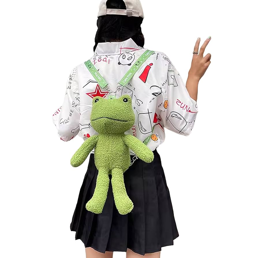 Amazon.co.jp: JOLUCE かわいいカエルのぬいぐるみ クロスボディ