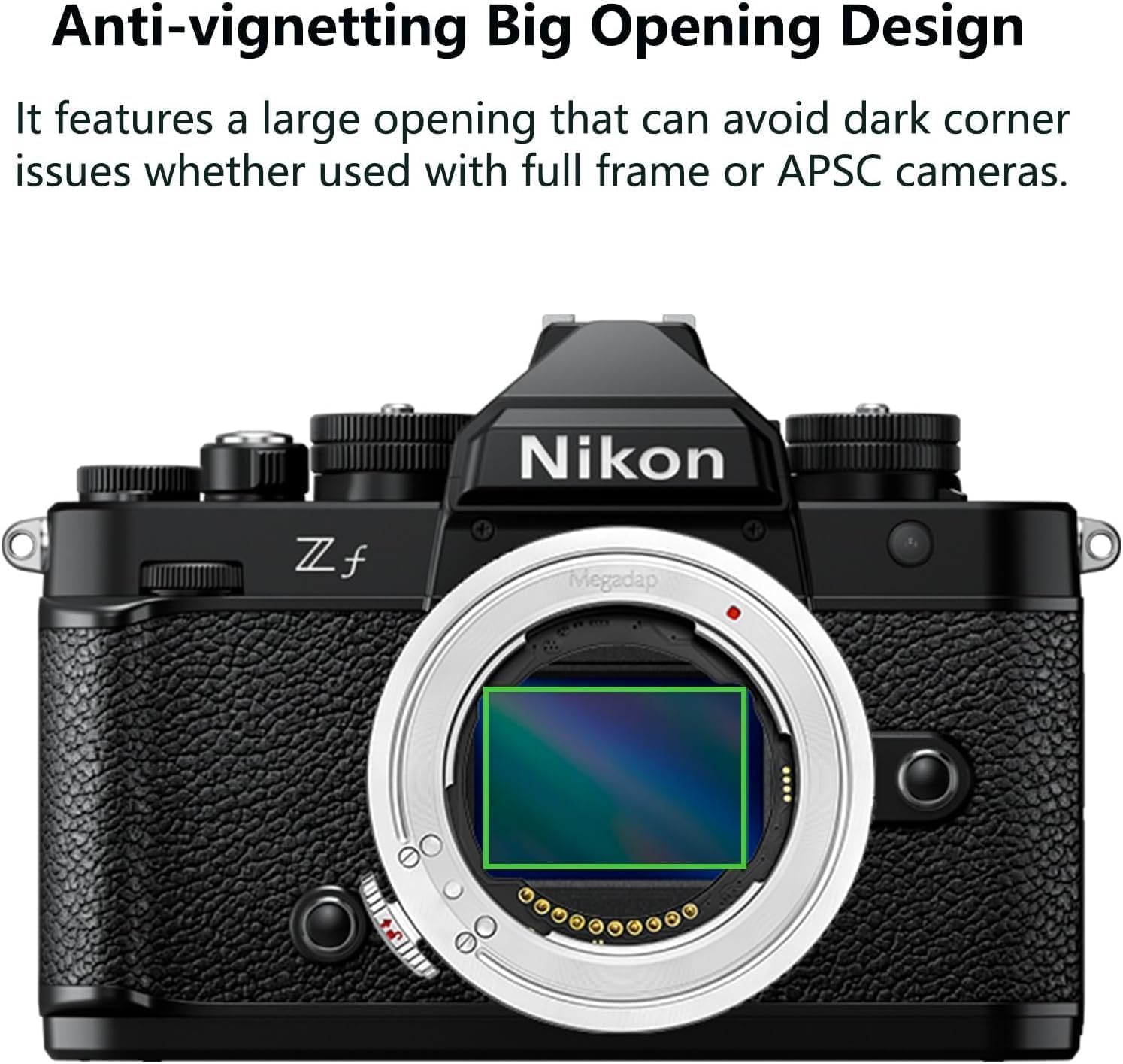 Megadap ETZ21 Adaptateur autofocus avec Ouverture électronique intégrée pour Nikon Z vers Sony FE