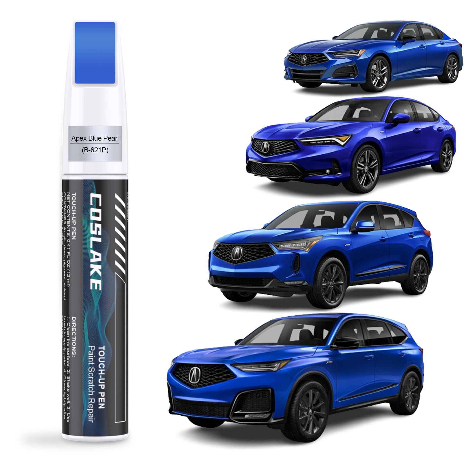 Amazon.com: COSLAKE Car Touch Up Paint(Apex Blue Pearl(B-621P