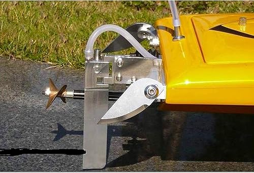 Miniatura 6 de Share Goo 2.559x0.984 in RC Modelo Barco Cuchillo de Agua Aletas de Giro Auxiliar Chorro de Agua para 29.5-33.5 in Eléctrica Nitro Power Barcos de