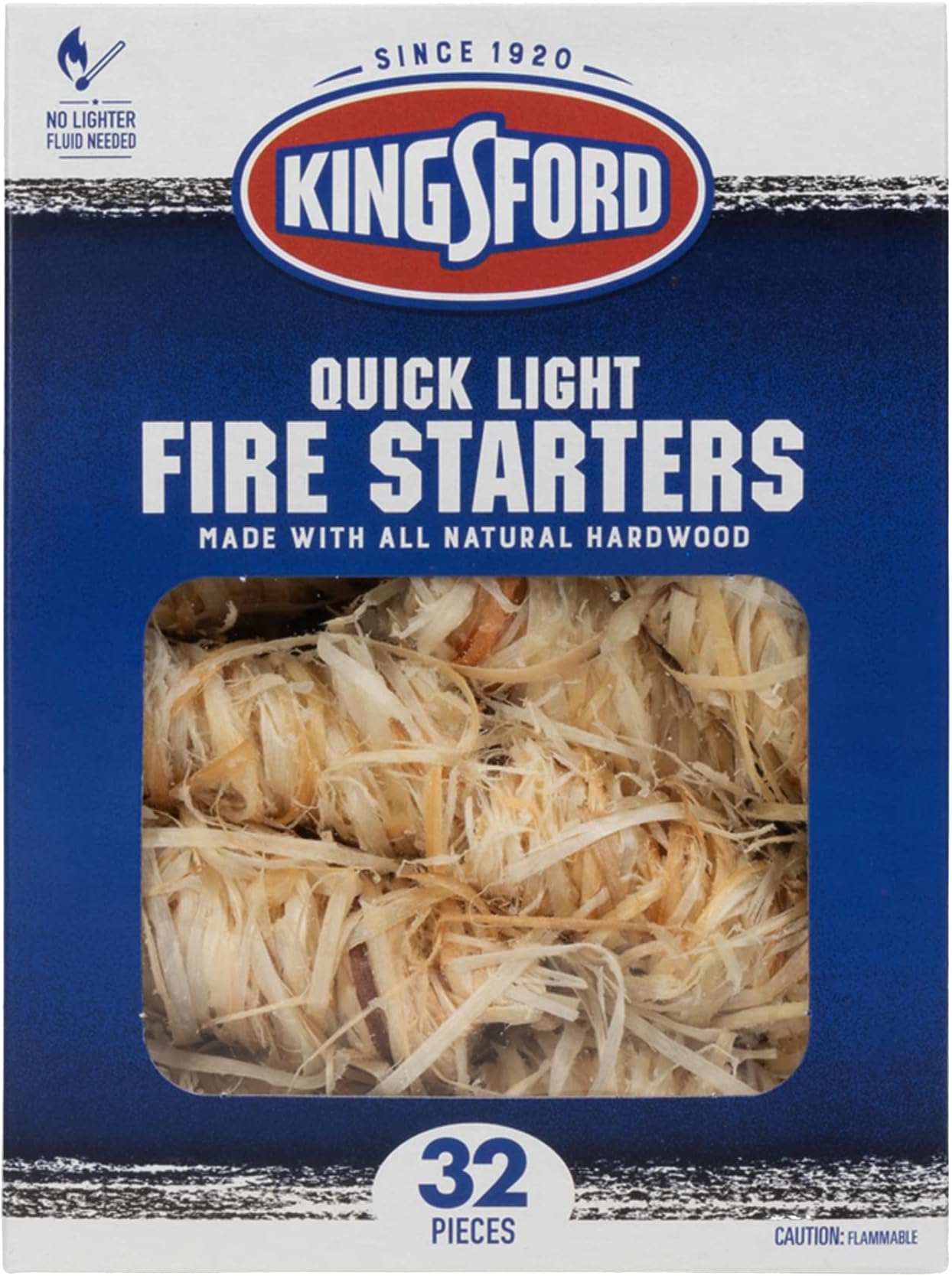 Kingsford Grilling BB12068 Fire Starters, 32 Count, Natural