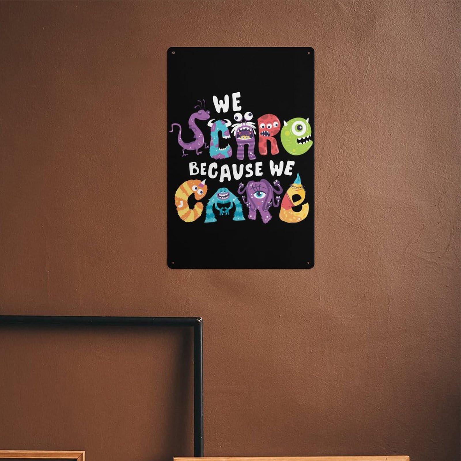 Amazon.co.jp: 装飾画 モンスターズ インク マイク サリー アート