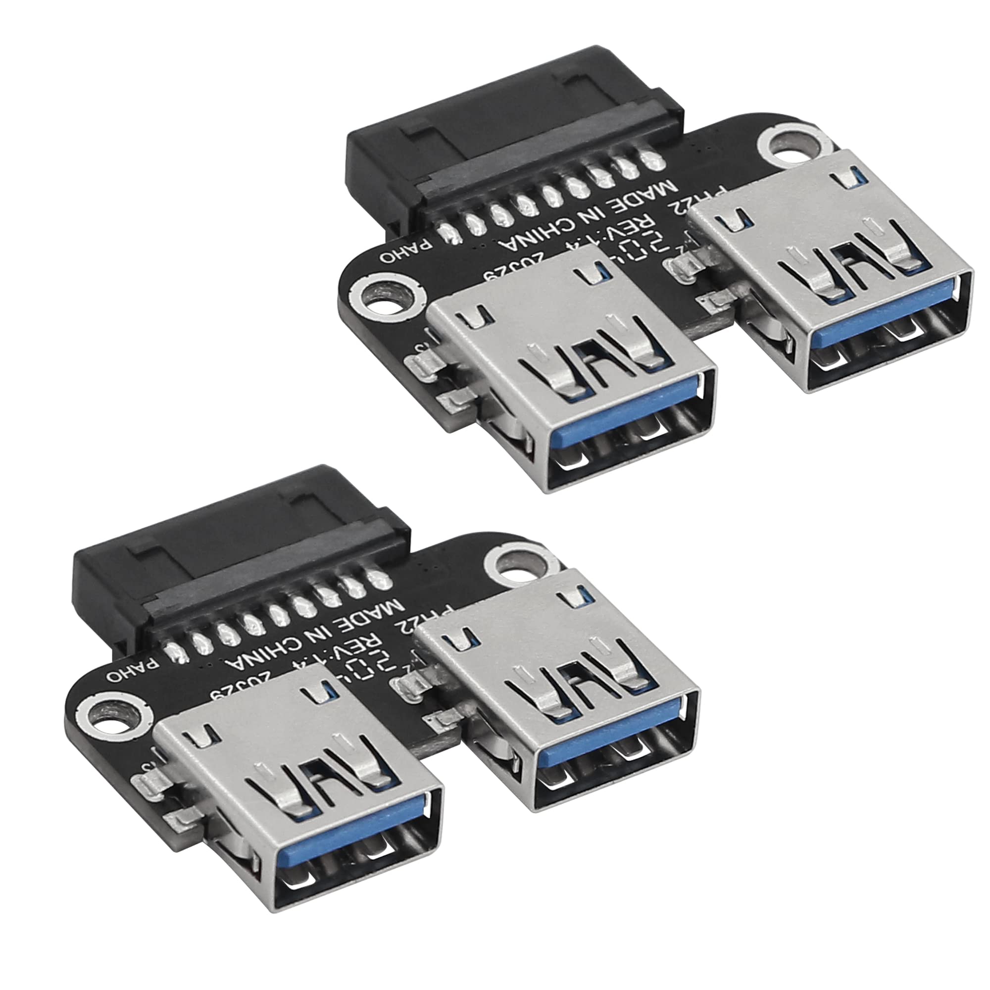 Scheda PCI-E A USB 3.0 19 Pin - 4 Porte Con Protezione Cortocircuito