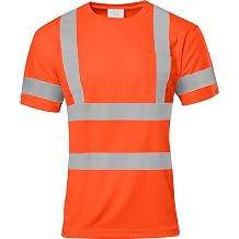Ironwear 1201 Hi-Vis T-Shirt ANSI Class 3 Reflective Safety Short Long Sleeve High Visibility Crew Neck Shirt