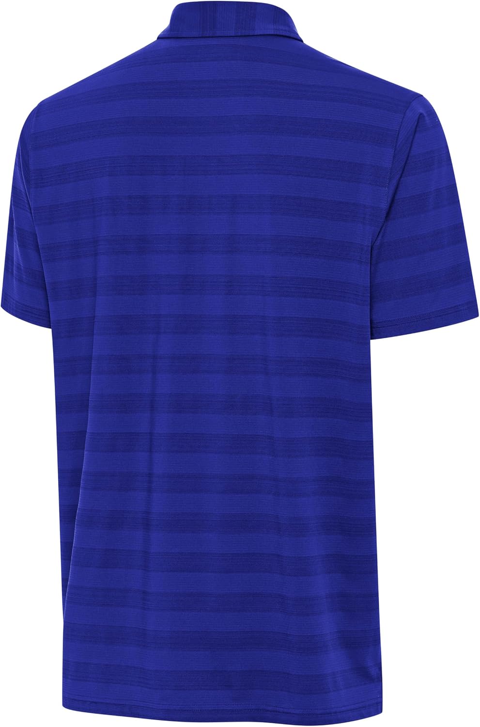 Antigua Real Madrid Men's Tunnel Polo, Tonal Shadow Stripe PerformanceShirt with Moisture-Wicking and Four-Way Stretch
