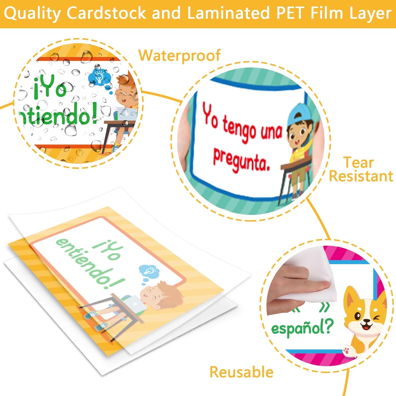 16 Pieces Spanish Poster Set Spanish Phrases Classroom Decorations Spanish Theme Learning Poster Study Materials for Teachers Primary and Preschool School Classroom Language Study Classroom Decor 4 71aEPXO9TML. AC SL1500