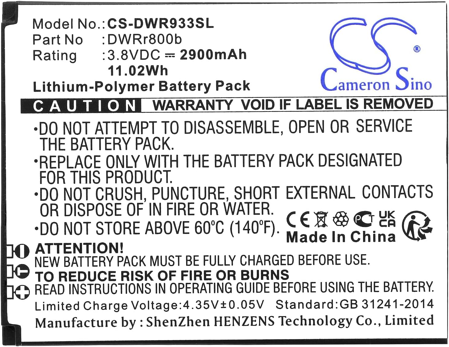 VI VINTRONS Battery for D-Link DWR-933 B1, 6BT-R800B-2901, DWRr800b,
