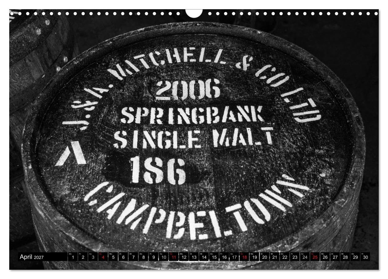 CALVENDO - Schottischer Whisky (Wandkalender 2027 DIN A3 quer), Monatskalender: Ein Streifzug durch schottische Whisky-Destillerien