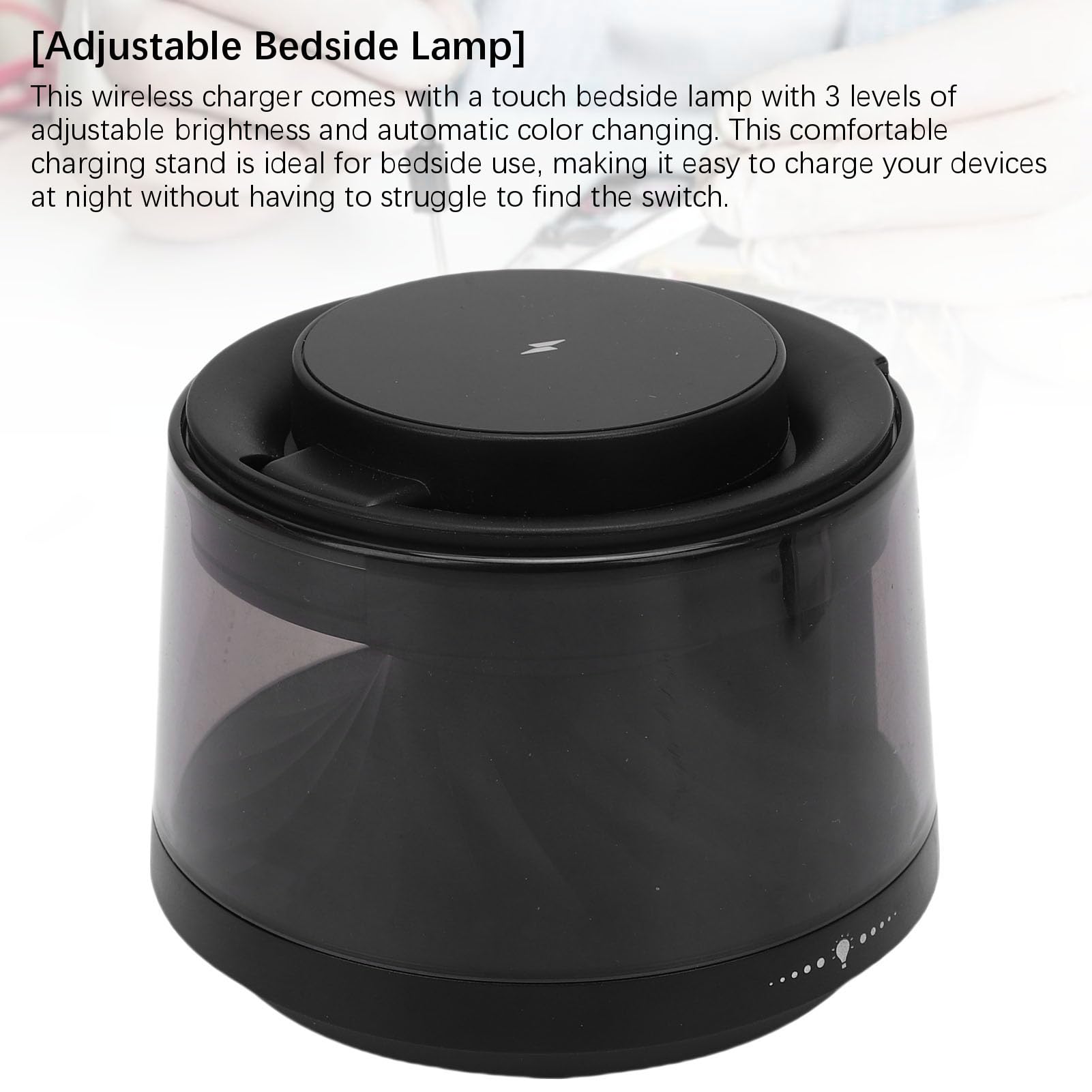 Tangxi Caricatore Wireless da 3 su 1, Supporto per Carico Rapido Magnetico Bluetooth Touch Night Light Cargeing Rapido, per Camera da Letto, Corridoio