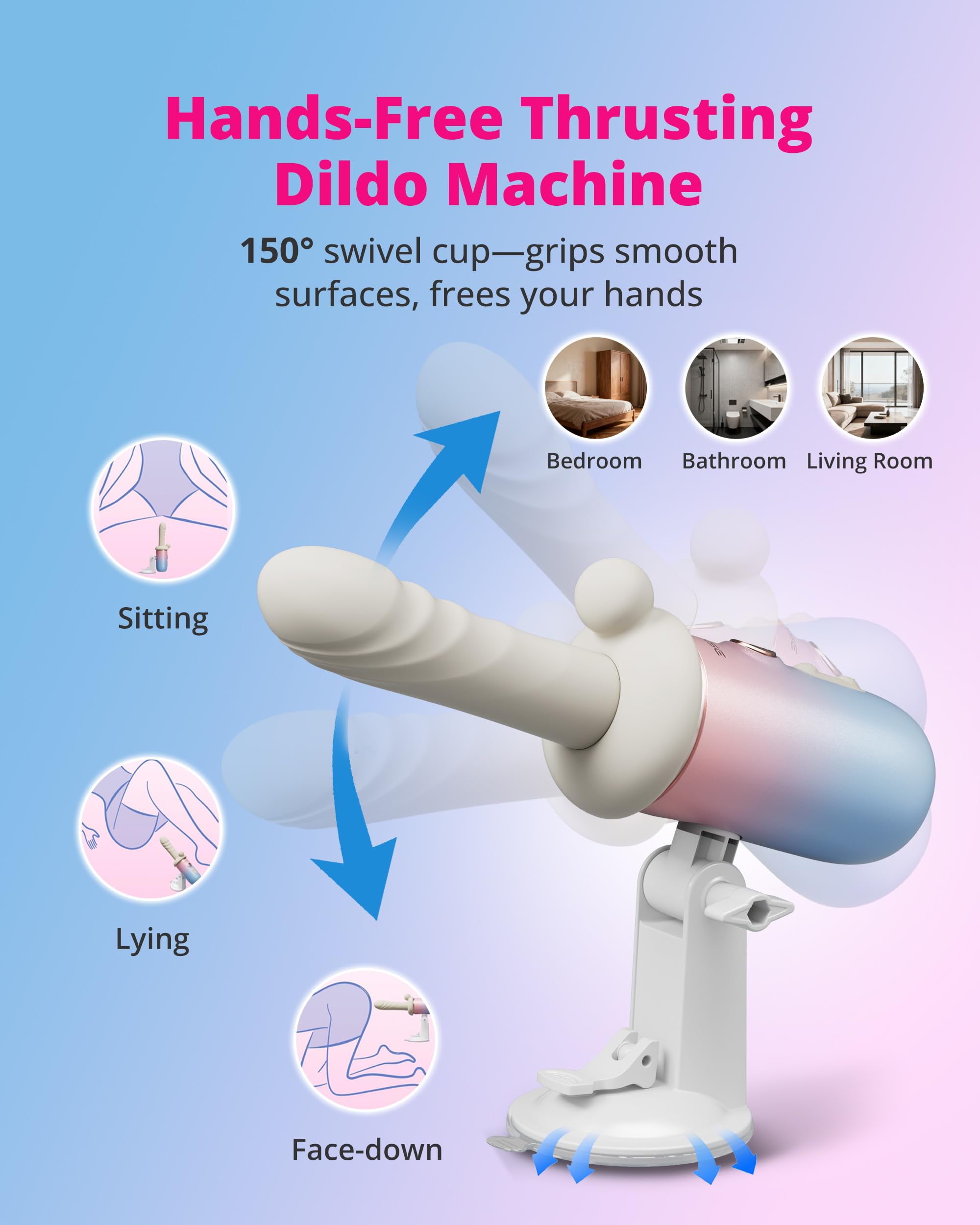 LOVENSE Spinel Thrusting Dildo, Vibrating & Heating Dildo