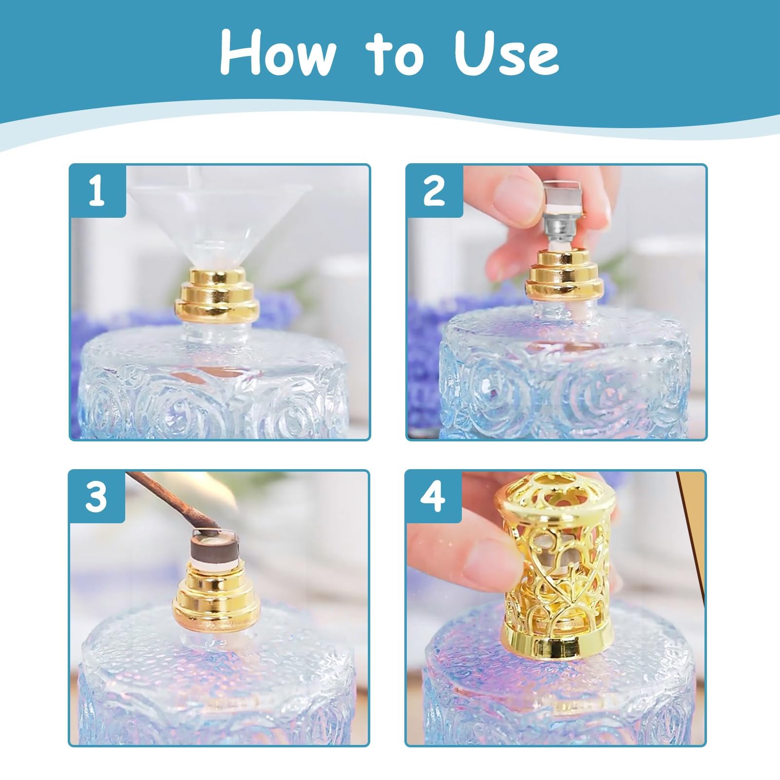 GG00337-Mèche Ronde En Coton Pour Lampe à Huile. 5M. Brûleur Pour Lampes à Huile En Verre