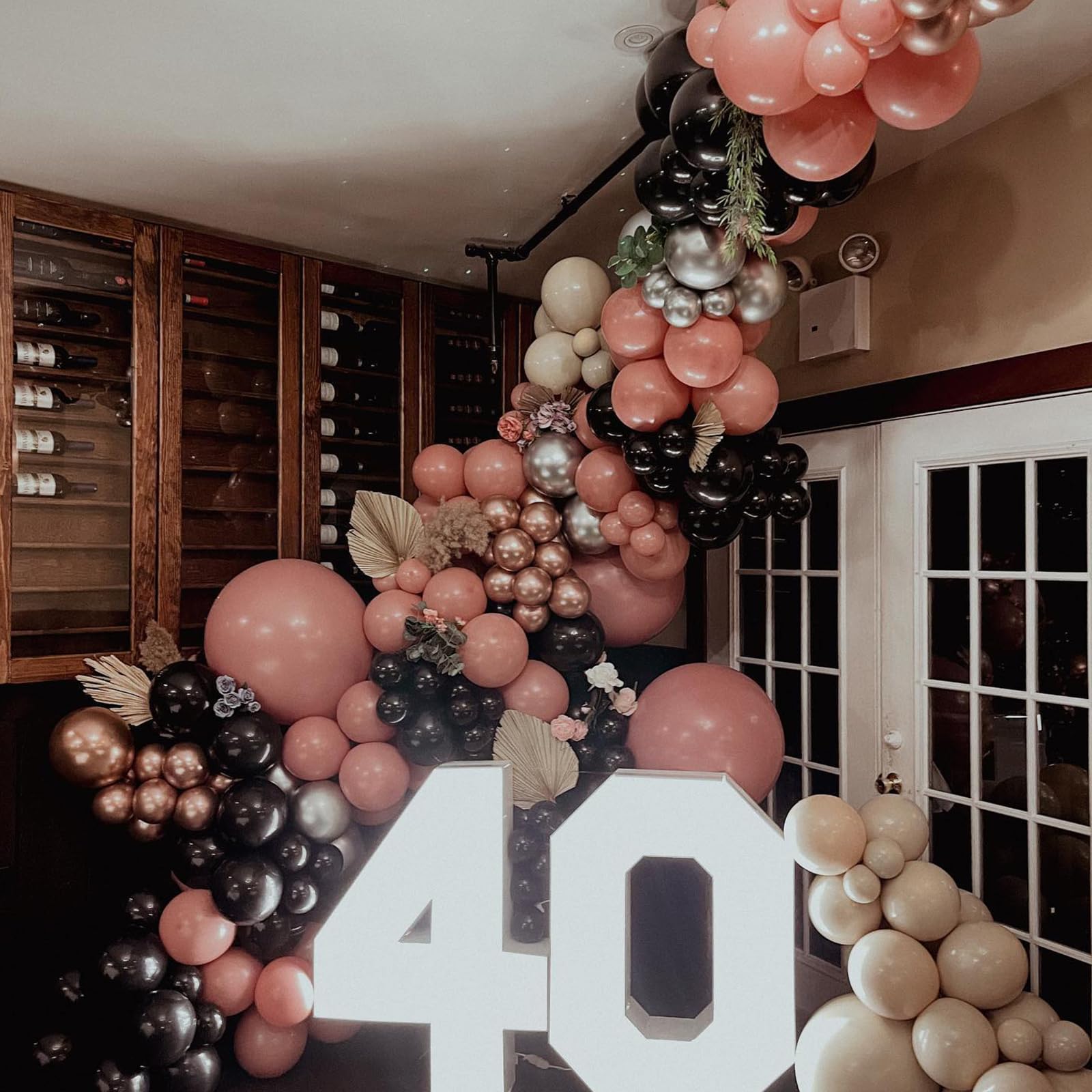 Amazon.co.jp: ピンクとブラックの風船 - ラテックスバルーン 女の子の