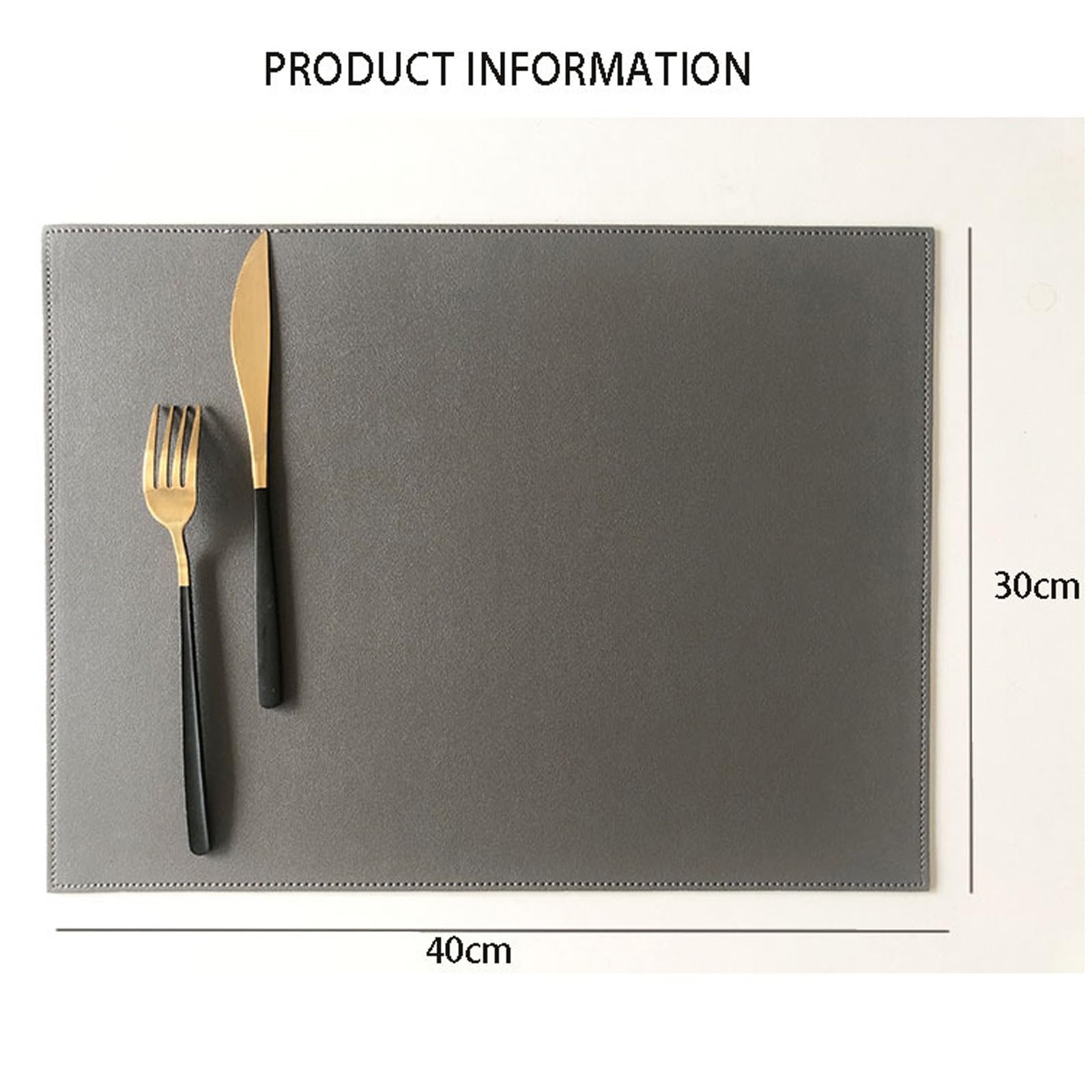 Decorazioni per la tavola, tovagliette, Set di 4 tovagliette da Cucina, in Similpelle PU, Resistenti al Calore, Lavabili, Antiscivolo e Impermeabili.