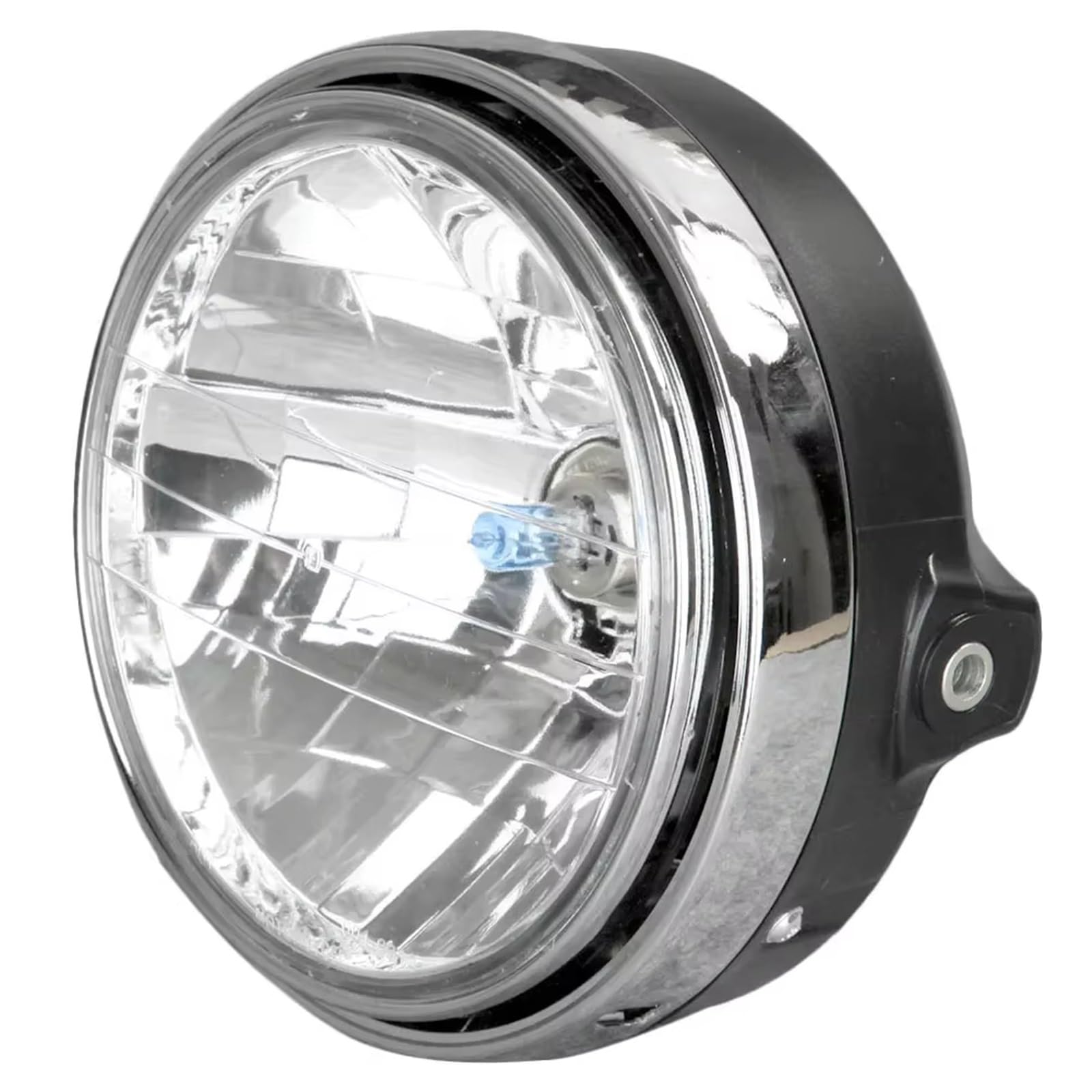 Cafe Racer światła do reflektorów Bobber Angel Eye 6,5" reflektor motocyklowy LED 12V reflektor przedni
