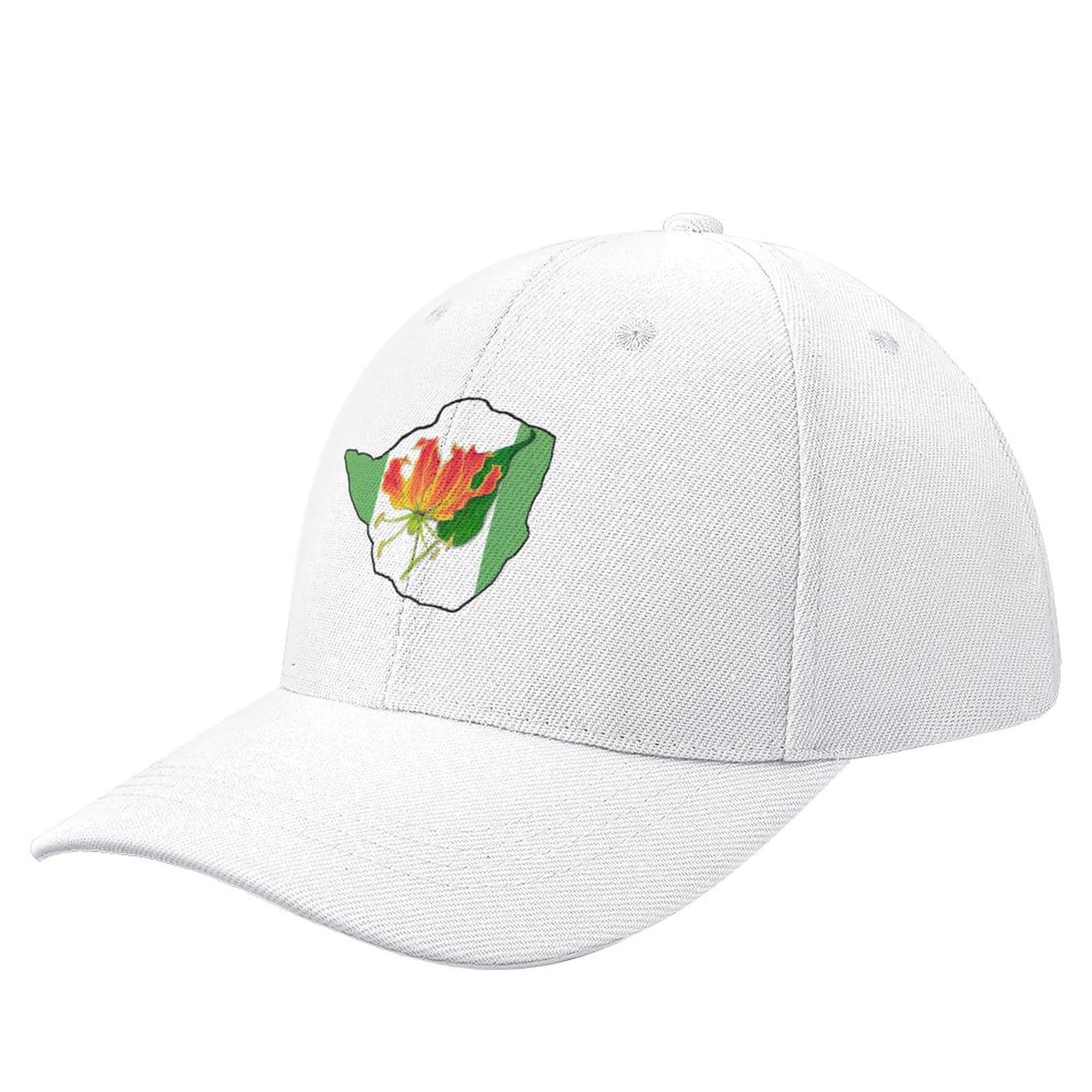 Cizieoe Women's White Flame Lily Of Rhodesia Baseball Cap Golf Hat Foam Party Hat Horse Hat Beach Men