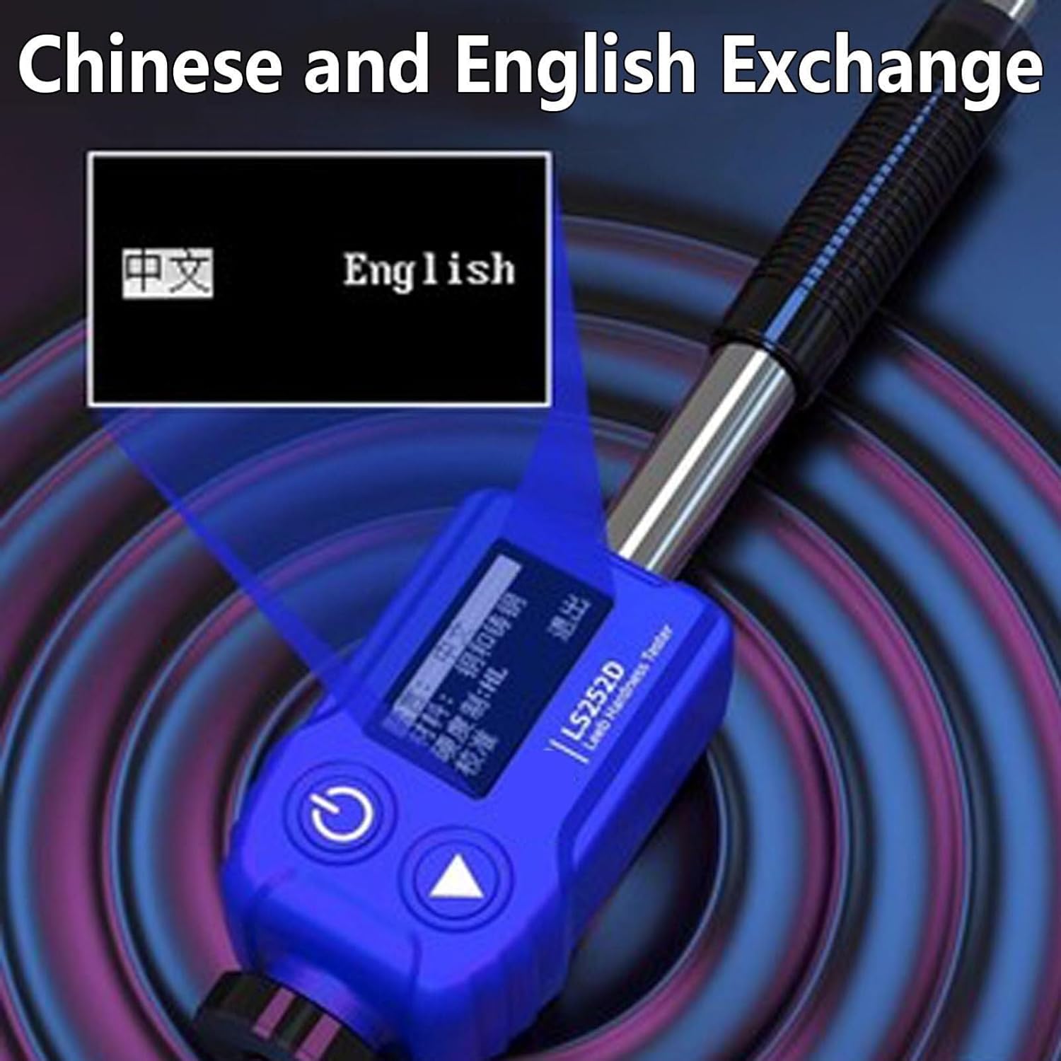 CHEFFS Portable Hardness Tester, Metals Durometer Tester, Surface & Hardness Testing Equipment, 7-in-1 Metal Hardness Tester for Aluminum Alloy Steel