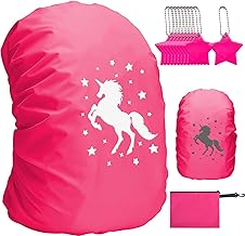 Rain Cover for Children, Waterproof Backpack Cover, Reflective Backpack Cover for Children Outdoor Camping Hiking