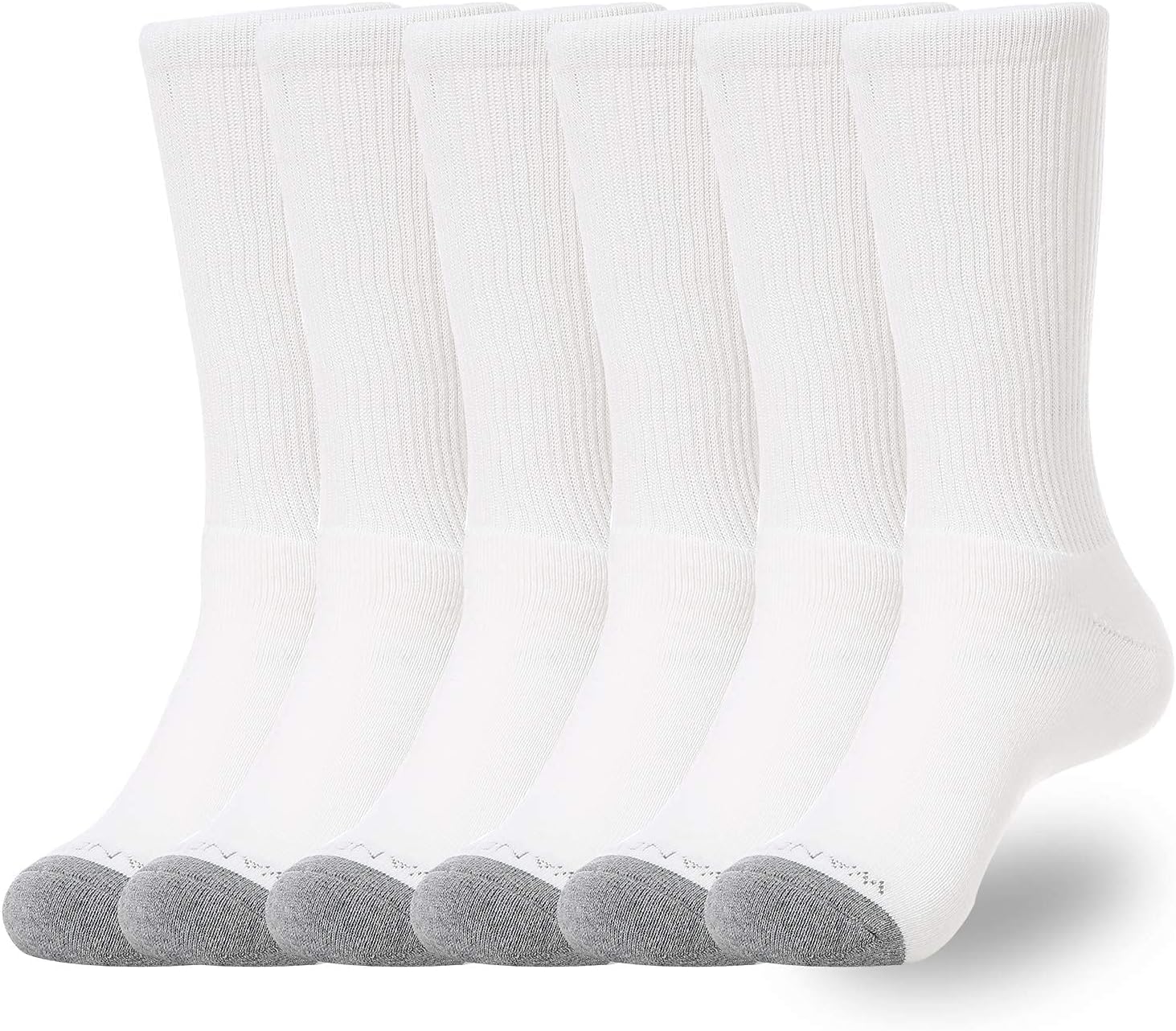 Men's Cushion Crew Socks 3-6 Pairs Athletic Running 6-9/9-12/12-15 Socks Men Cotton Sport Wicking Work