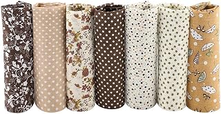 カットクロス 手作り布 ７枚入り 25cm * 25cm 綿生地 花柄 パッチワーク布 DIY用 布セット 手芸 掃除簡単
