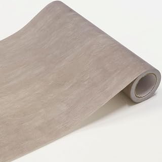 かべがみ革命 マスキングテープ 幅広 リメイクシート 壁紙シール 撥水 Peel and Stick Masking-Tape 漆喰調 グレー ベージュ 日本製 (ST013 漆喰 グレージュ,幅23cm×5m巻)