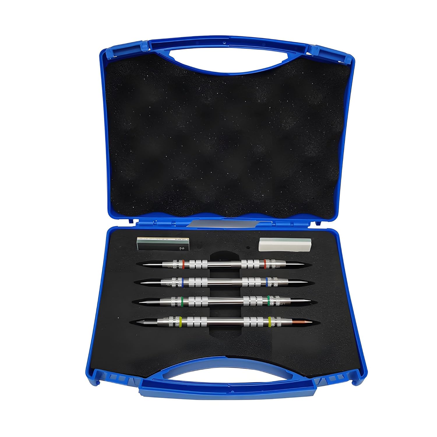 Premium Mohs Hardness Test Kit (2-9 Scale) - Mineral Identification Set with 4 Testing Pencils, Glass Plate - Accurate Hardness Testing for Rocks, Gems & Geology Enthusiasts