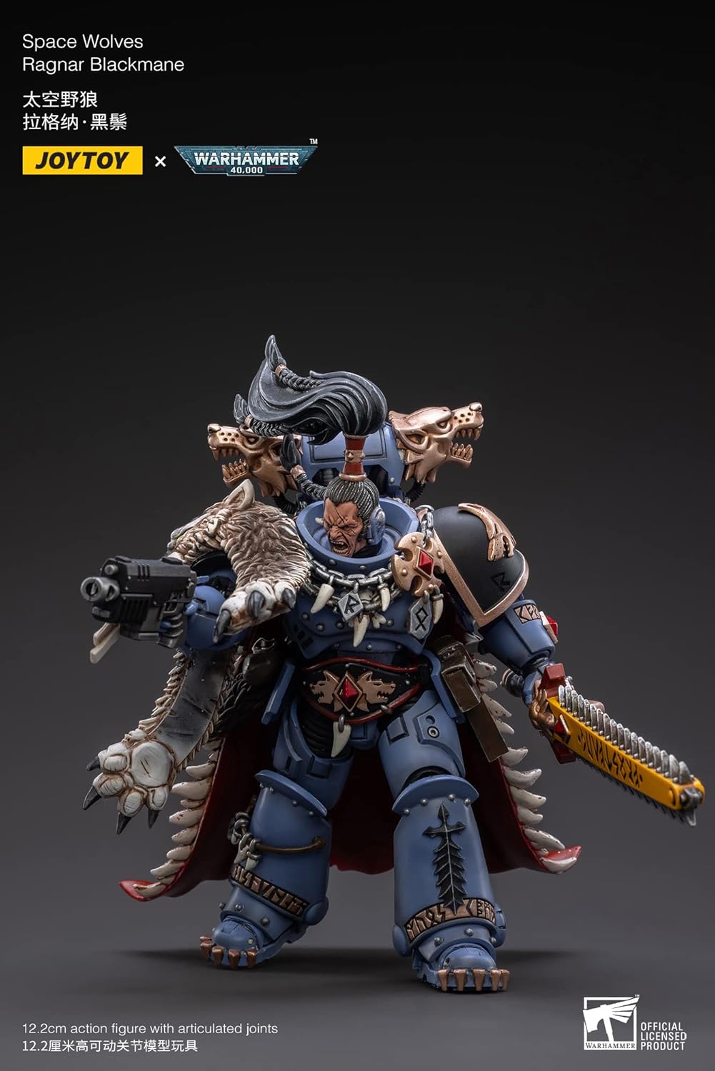 BLOOMAGE JOYTOY (BEIJING) TECH Warhammer 40K: Space Wolves Ragnar Blackmane 1:18 Scale Action Figure