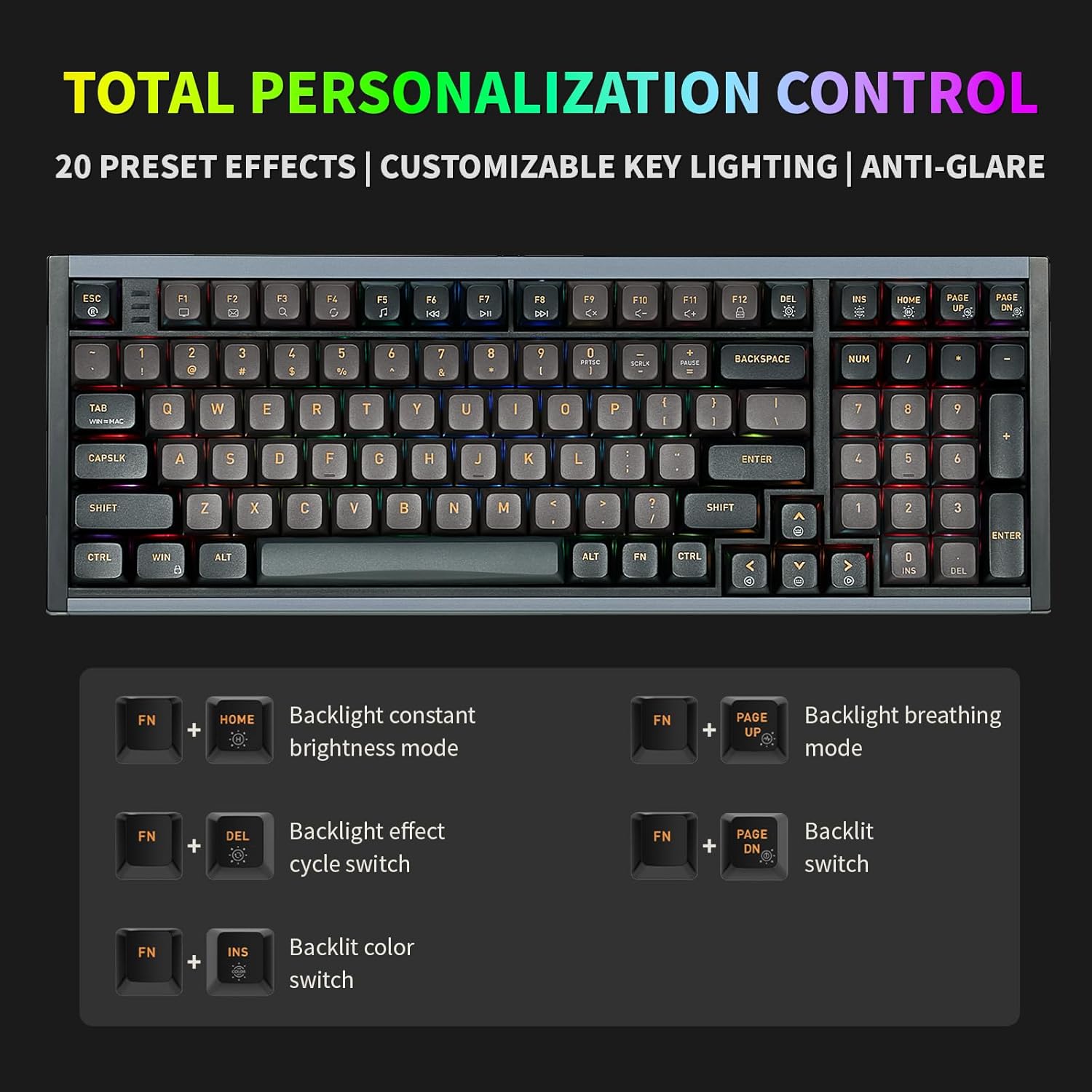 Hexgears I4 RGB Control Key Combinations