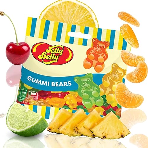 Miniatura 3 de Sweetzo - Surtido de osos de goma con sabor a fruta, caramelos de goma para suministros de barra de helado de Sundae, adornos masticables para