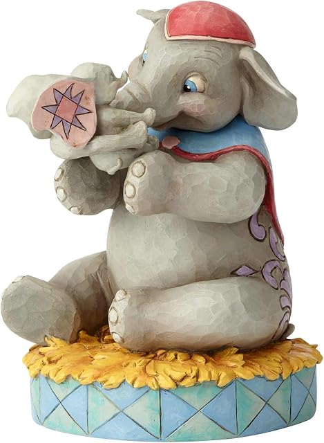 Disney Traditions A Mother's Unconditional Love Mrs Jumbo and Dumbo Figurine, Multi-colour, 12.5 x 16.5 x 19 cm