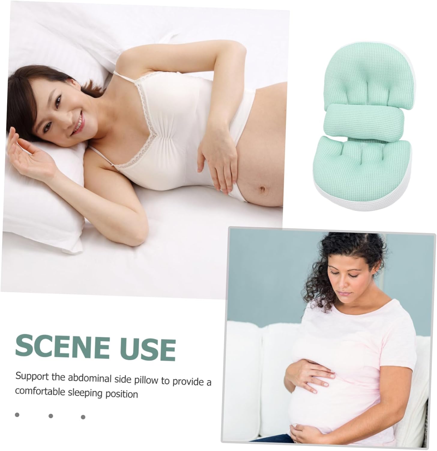 1Set Maternity Pillow for Pregnancy Comfortable Belly Support Pillow for Waist Cushion for Pregnant Women Smooth Durable Material for Sleeping