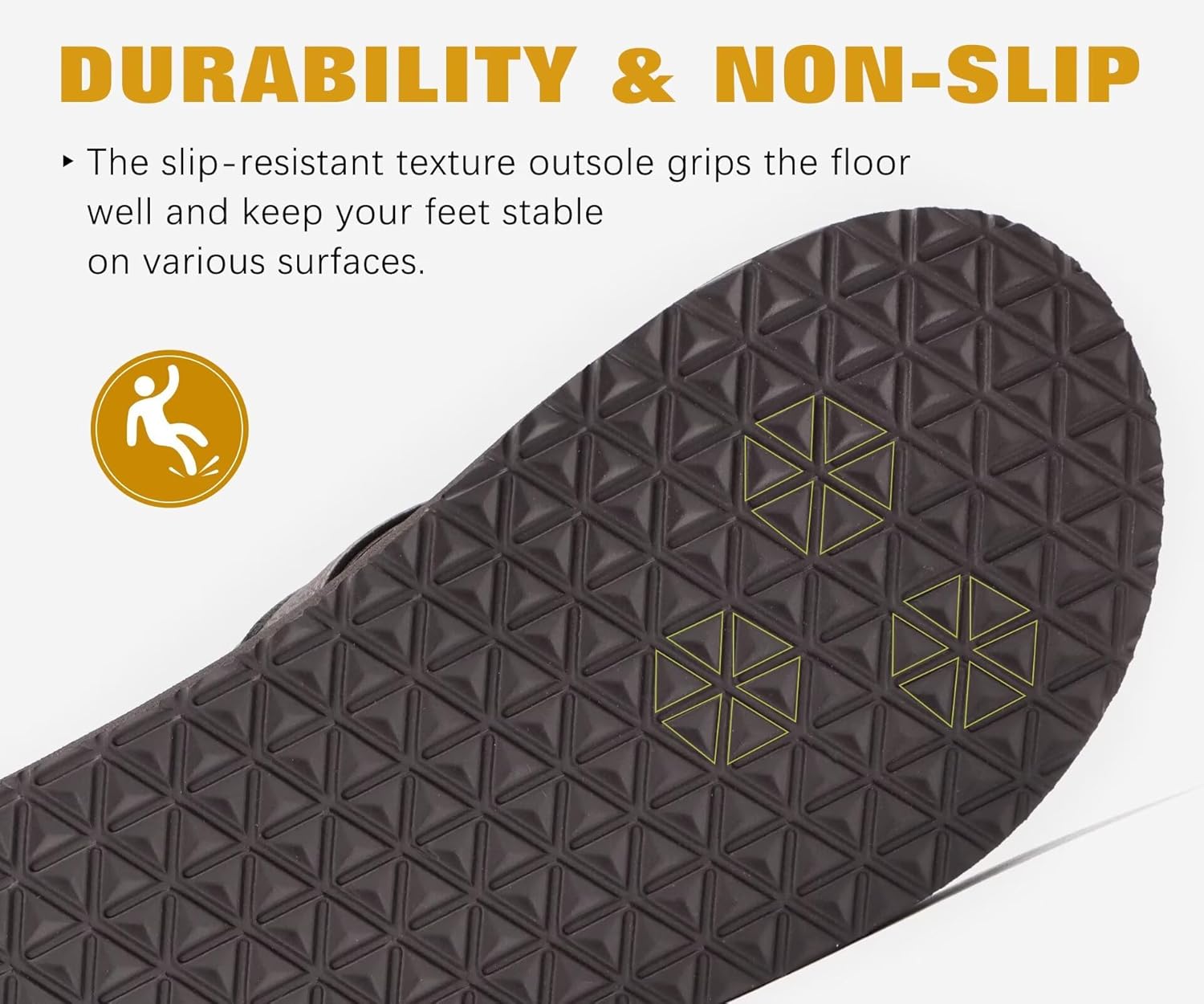 KuaiLu Men's Flip Flops Arch Support Summer Beach Pool Water Thong Sandals Waterproof Rubber Walking Shoes - Image 6