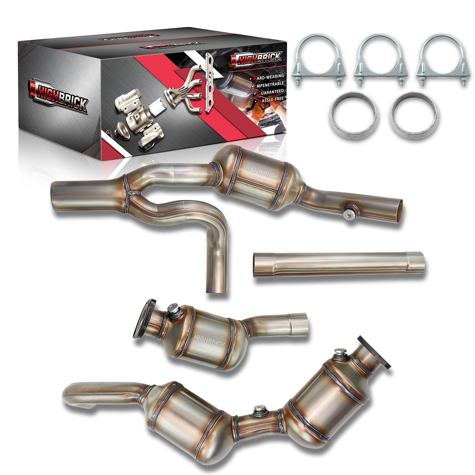 HIGHBRICK 3-Piece Catalytic Converter Kit