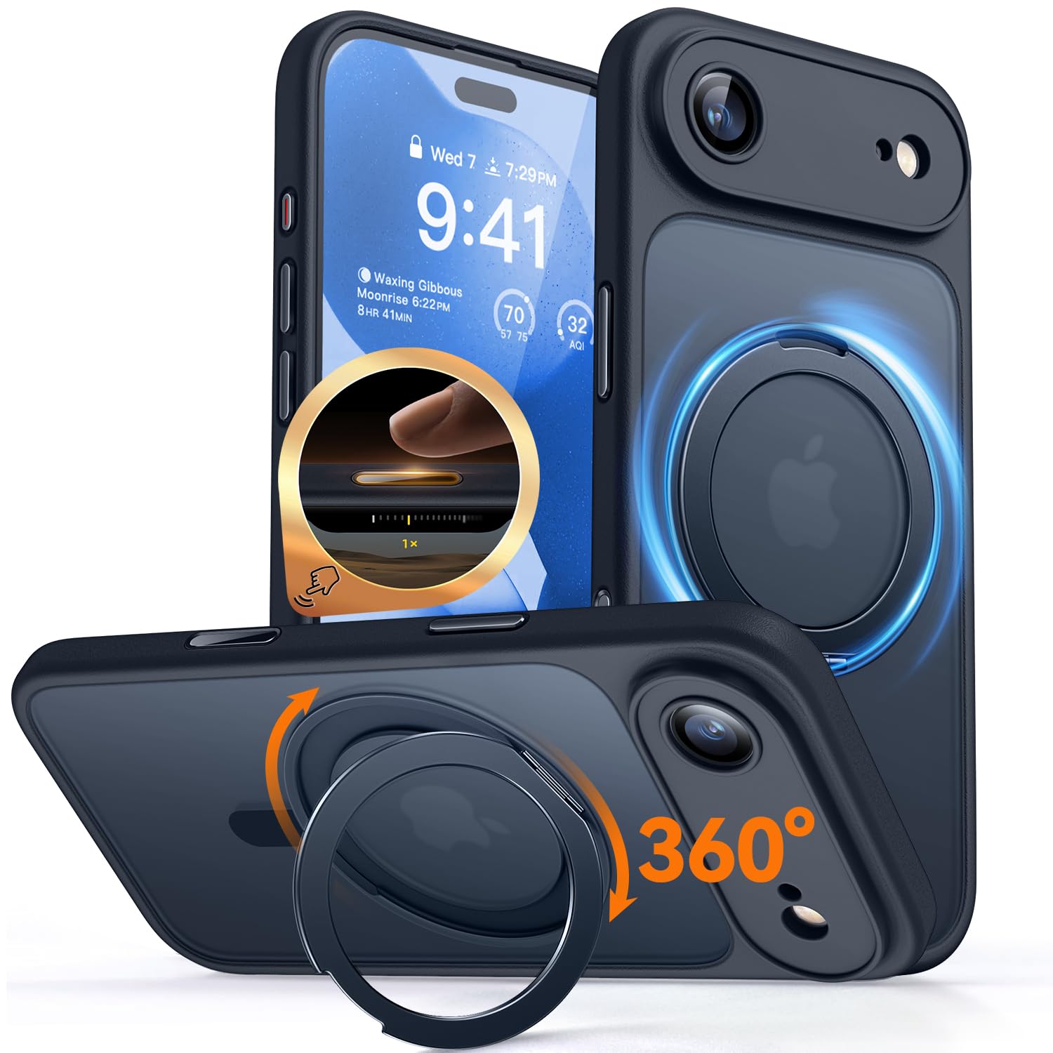 CANSHN Magnetisch für iPhone 13 14 15 16 Hülle 0606