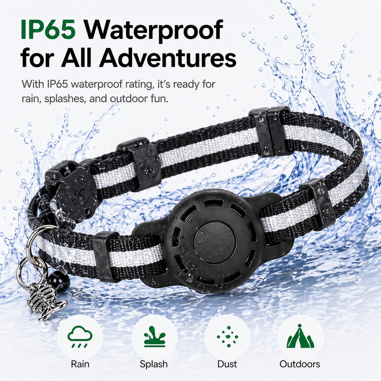 GPS Collar for Cats (Android Only) Smart tag,Pet Tracker,Waterproof Compatible with Google Find My,No Monthly Fee,Tracking Solution Smart Collar for Pet Safety,Small Large Cats (GPS Tracker for cat) - image 6