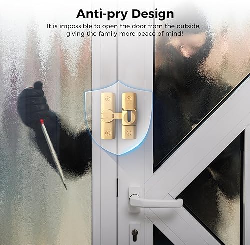 Miniatura 4 de 2 pestillos para puerta de granero de grados, cerradura de puerta corredera de granero 18090, cerradura de puerta corredera para armarios, puerta de