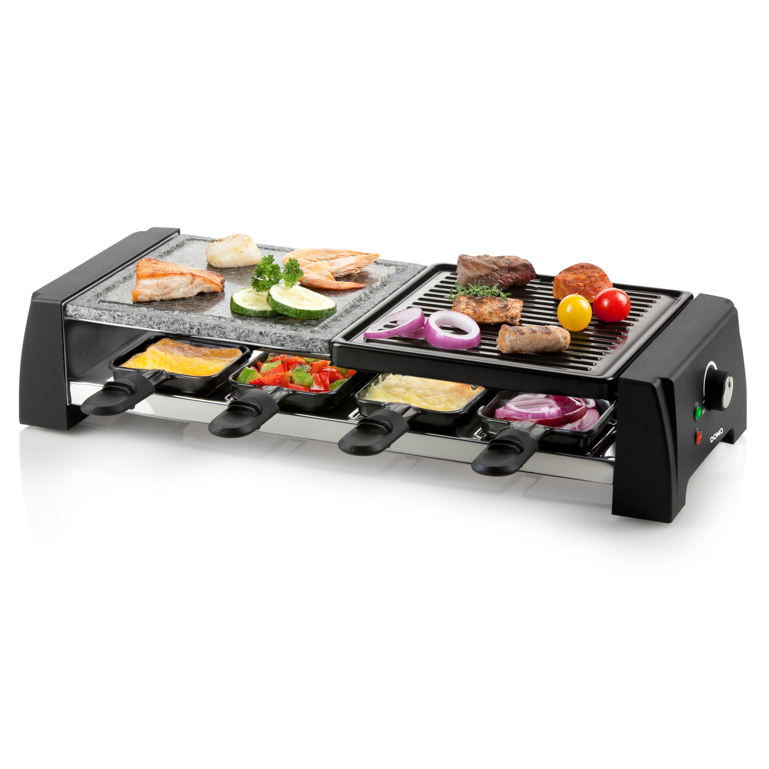 DOMO DO9190G grill raclette/kamienny, tworzywo sztuczne, 8
