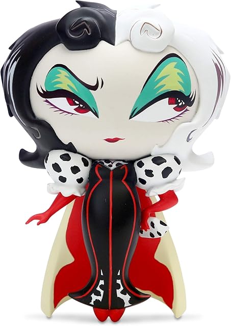 World of Miss Mindy Disney Villains 101 Dalmations Cruella de Vil Figurine,7 Inch