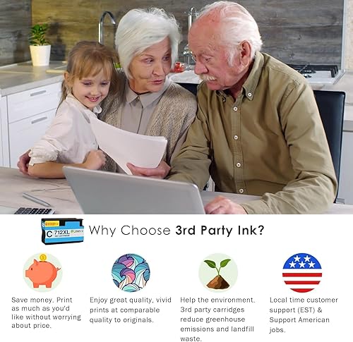 Miniatura 7 de Limeink Cartuchos de tinta compatibles de repuesto para cartuchos de tinta HP 712 712XL para HP para impresoras DesignJet T650 T630 T230 T210 Studio
