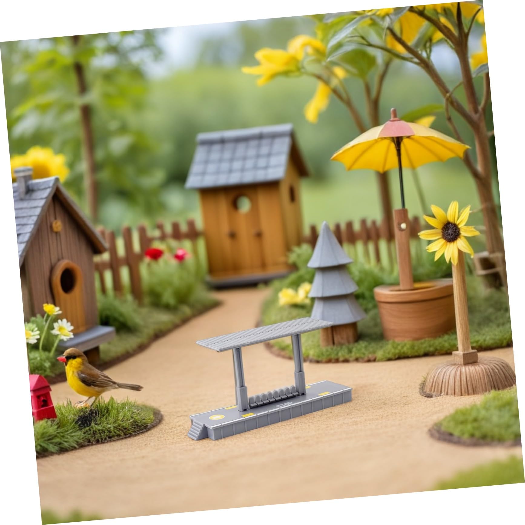 1 Satz Eisenbahn Gleisbauset für Sandtisch Modelldekorationen