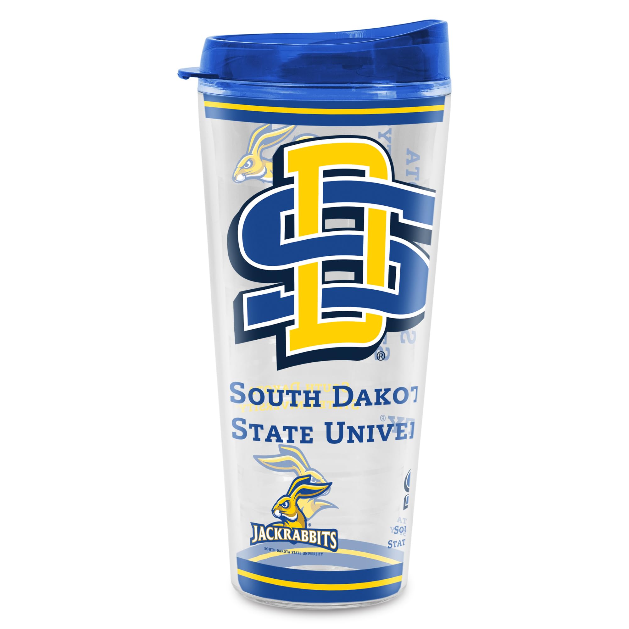 Rico Industries NCAA South Dakota State Jackrabbits Double Wall 20oz Tritan Tumbler