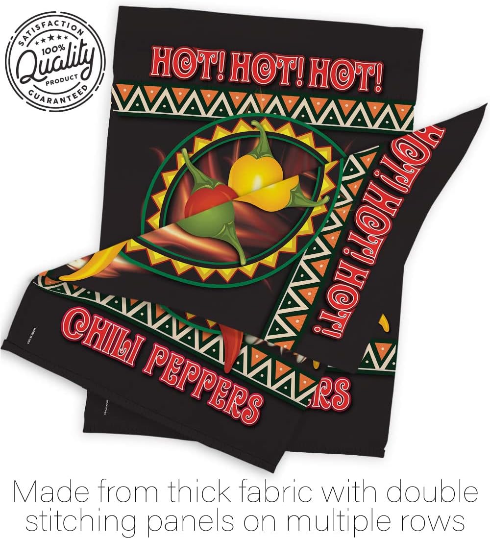 Breeze Decor - Chili Peppers Food - Everyday Vegetable Impressions Decorative Vertical Garden Flag 13" x 18.5" Printed in USA
